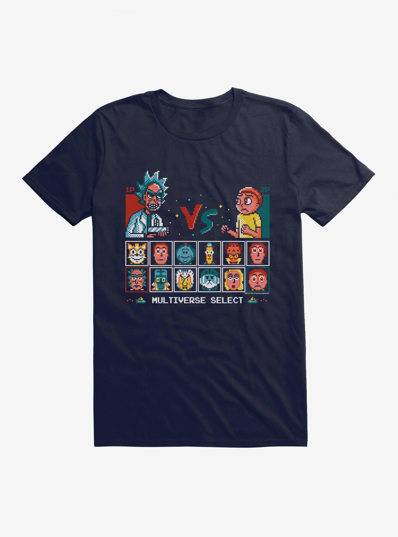 Rick And Morty Multiverse Select T-Shirt, NAVY, hi-res