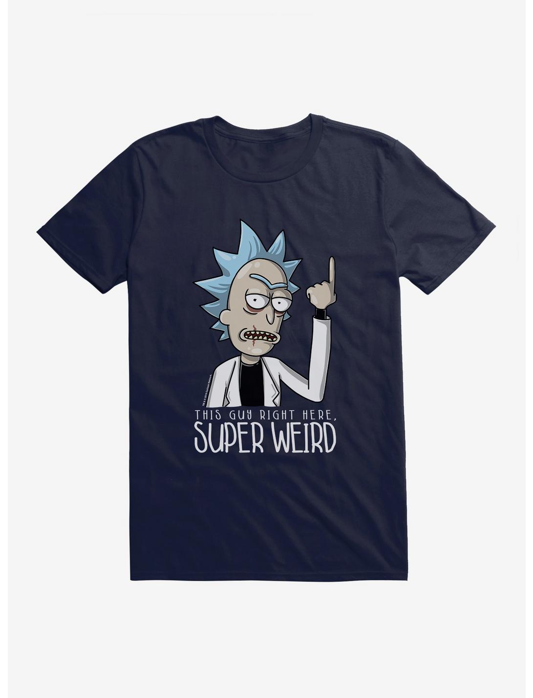 Rick And Morty Super Weird T-Shirt, NAVY, hi-res