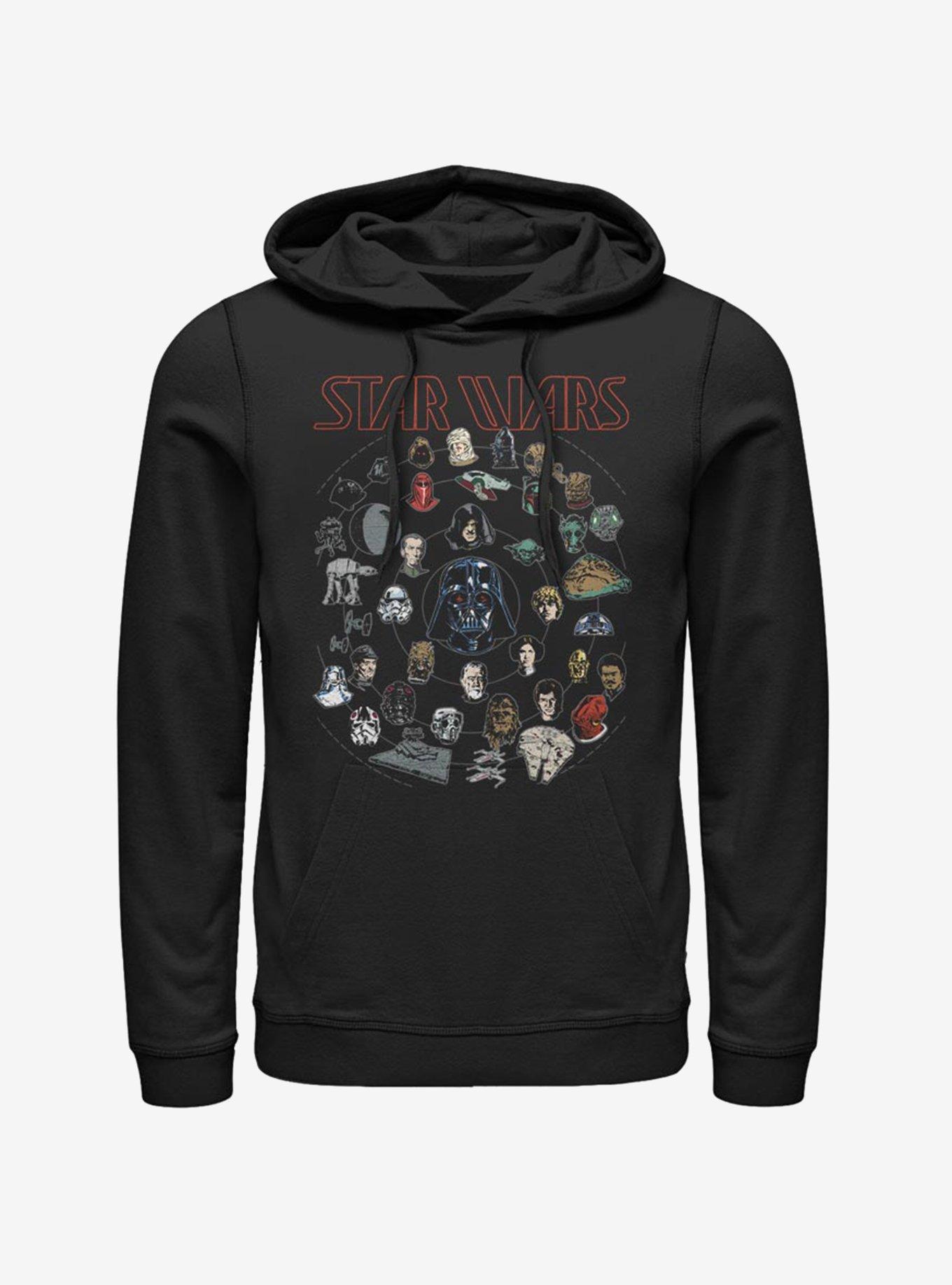 Star Wars Force Chart Hoodie, BLACK, hi-res