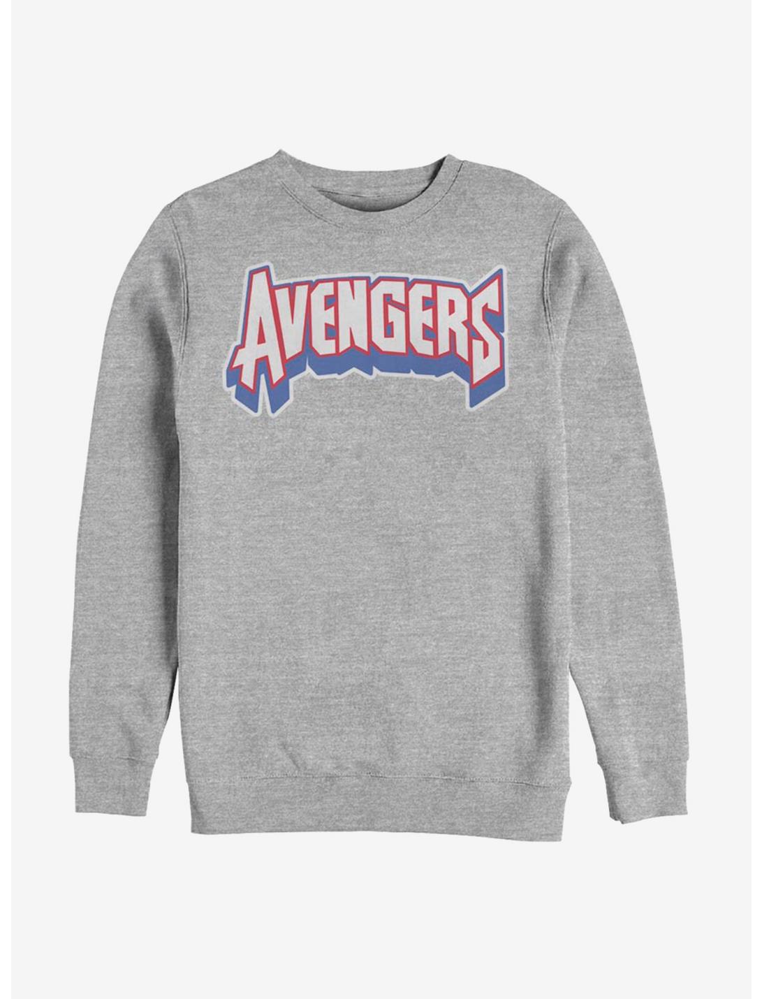 Avengers Chenille Sweatshirt, ATH HTR, hi-res