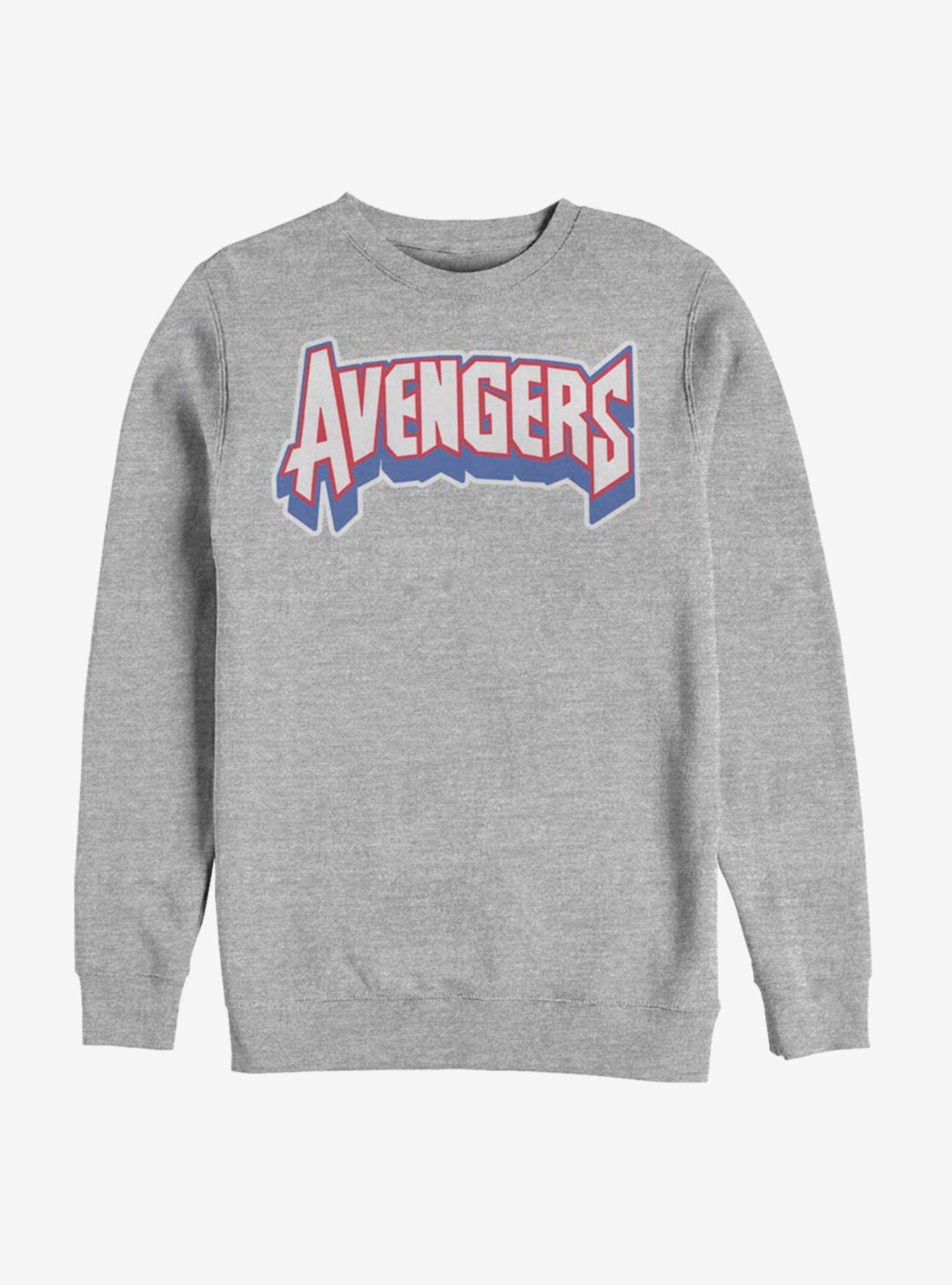 Avengers Chenille Sweatshirt, ATH HTR, hi-res