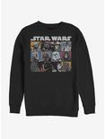 Star Wars Comic Strip Rectangle Sweatshirt, BLACK, hi-res