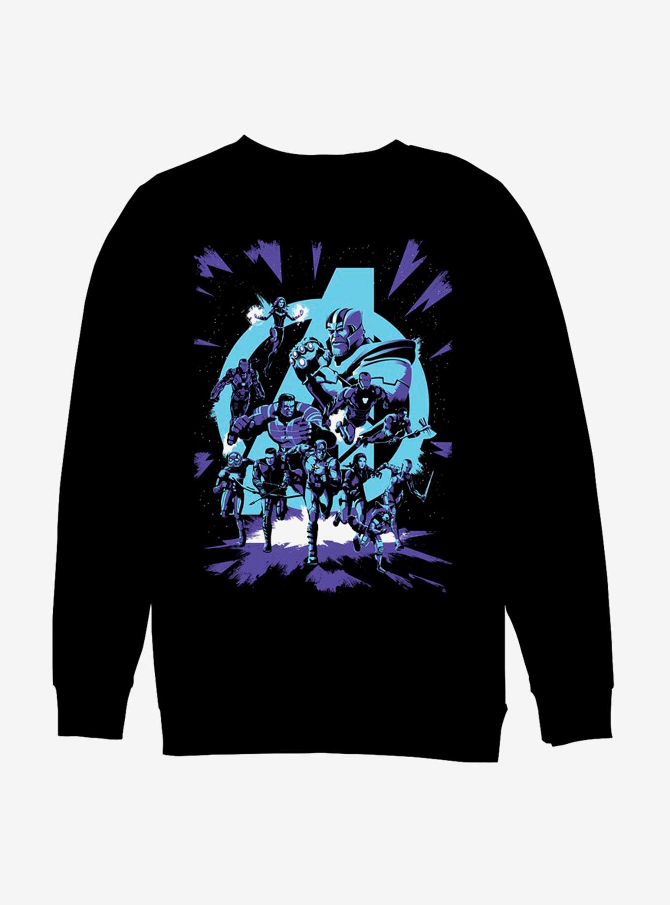 Marvel Avengers: Endgame Avengers Pop Art Sweatshirt, BLACK, hi-res