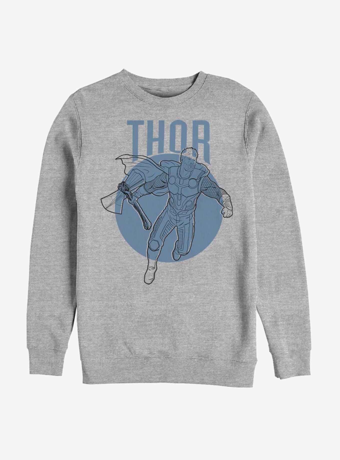Marvel Avengers: Endgame Thor Simplicity Sweatshirt, ATH HTR, hi-res