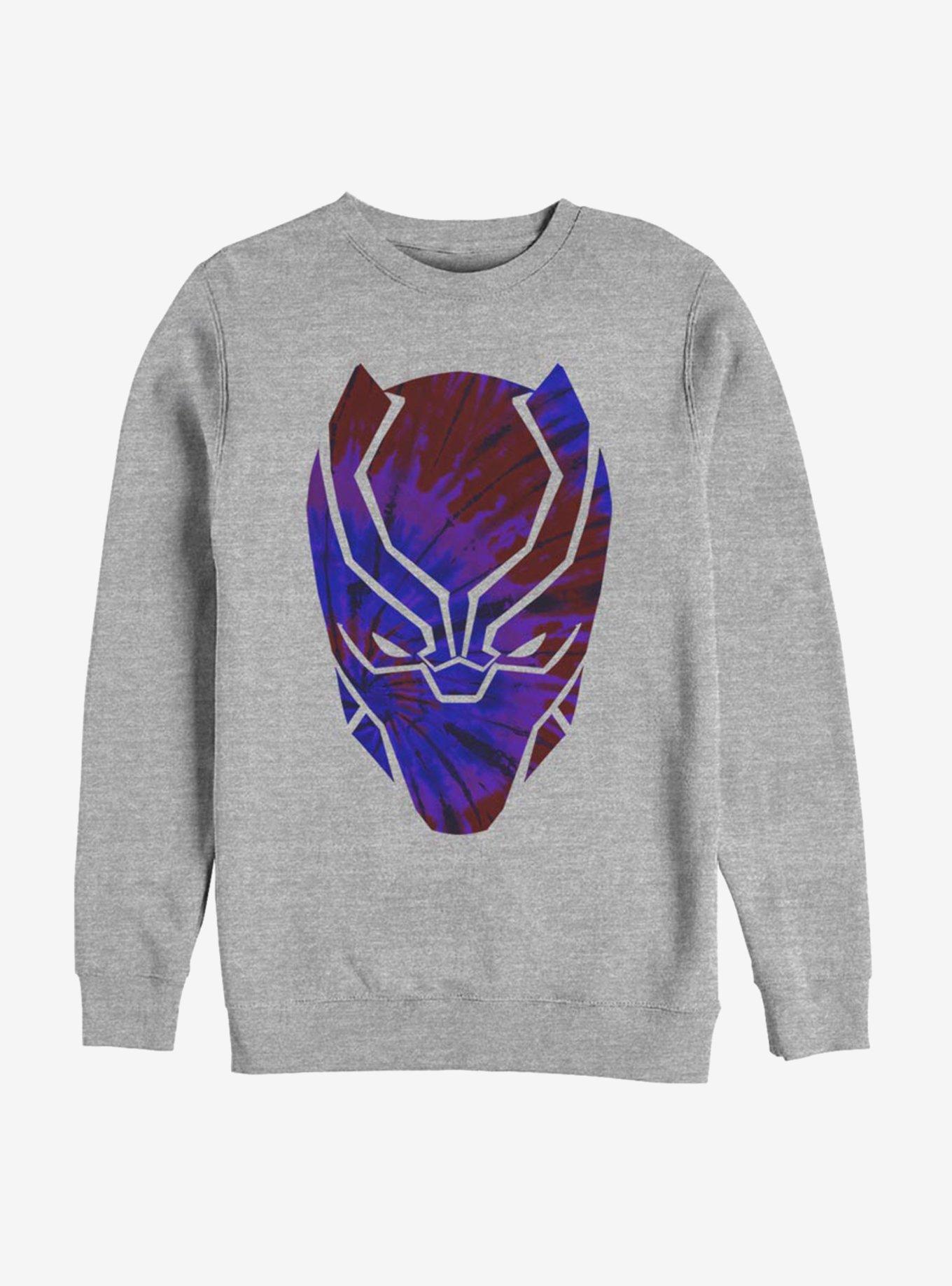 Marvel Black Panther Panther Mask Tie-Dye Sweatshirt, , hi-res