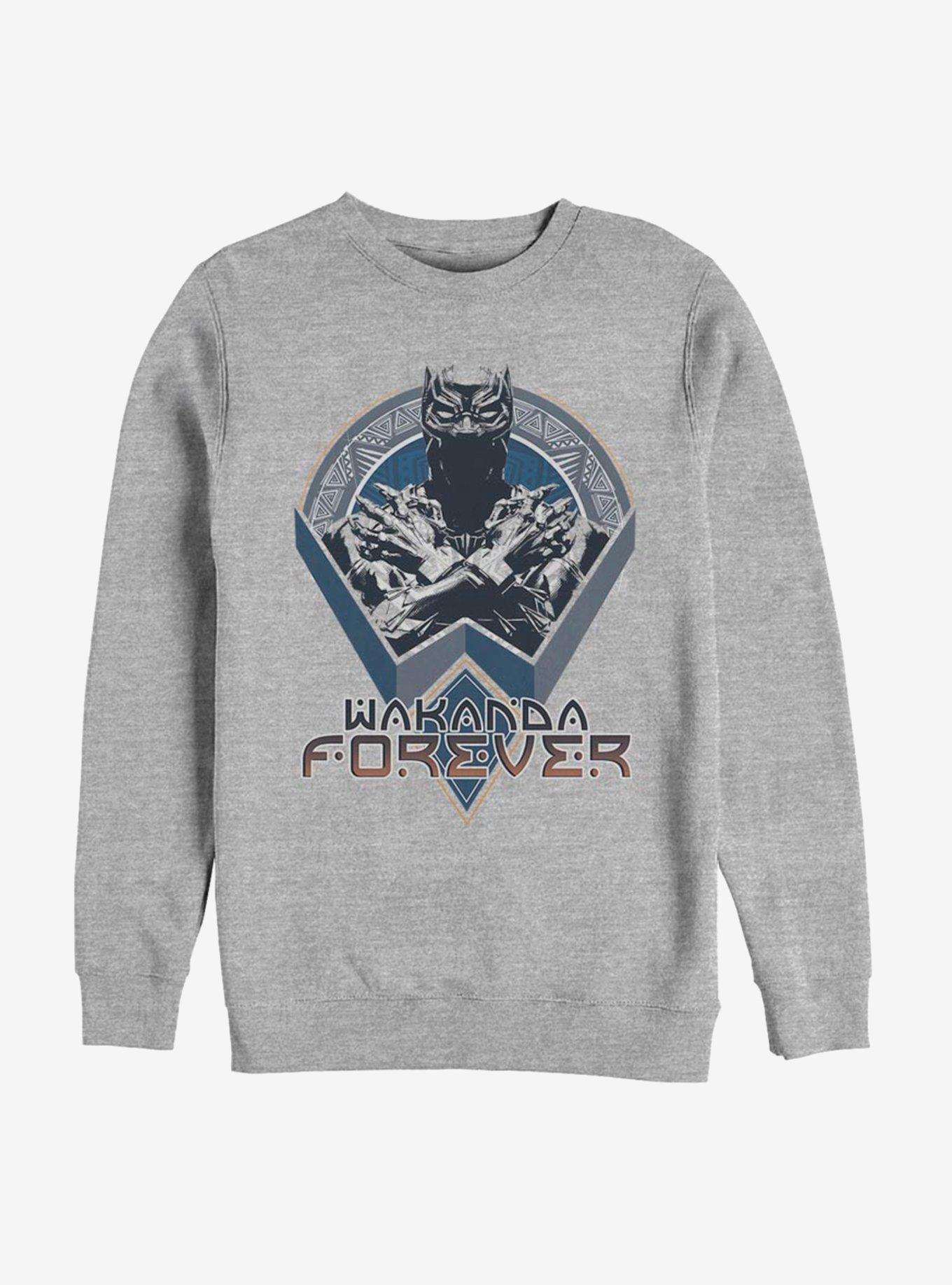 Marvel Black Panther Wakanda Shield Sweatshirt, ATH HTR, hi-res