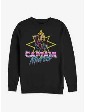 Avengers Captain Marvel Captain Neon M Sweatshirt, , hi-res
