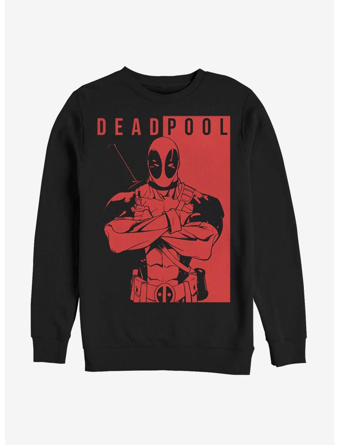 Marvel Deadpool Deadpool Police Sweatshirt, BLACK, hi-res