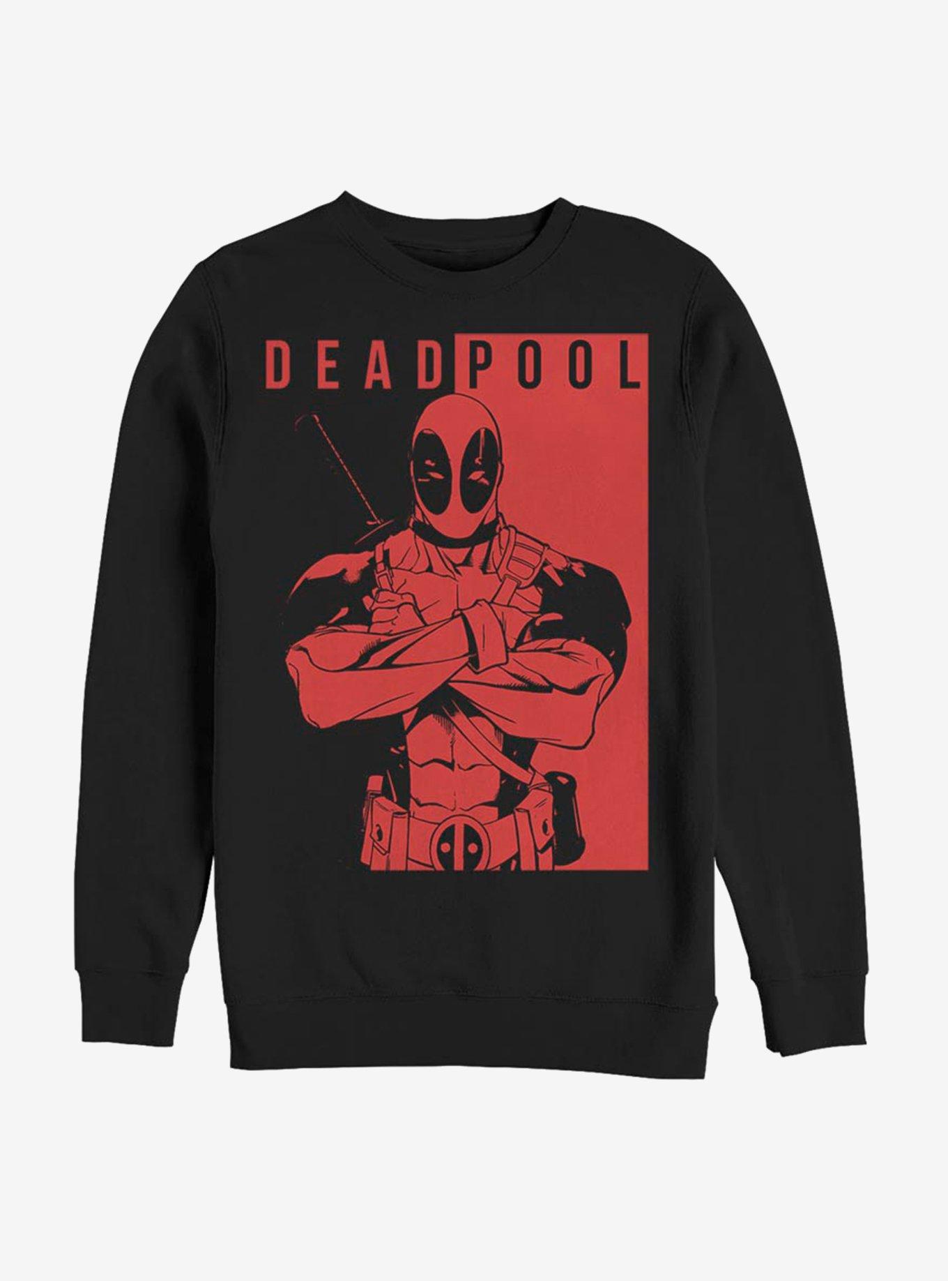 Marvel Deadpool Deadpool Police Sweatshirt, BLACK, hi-res