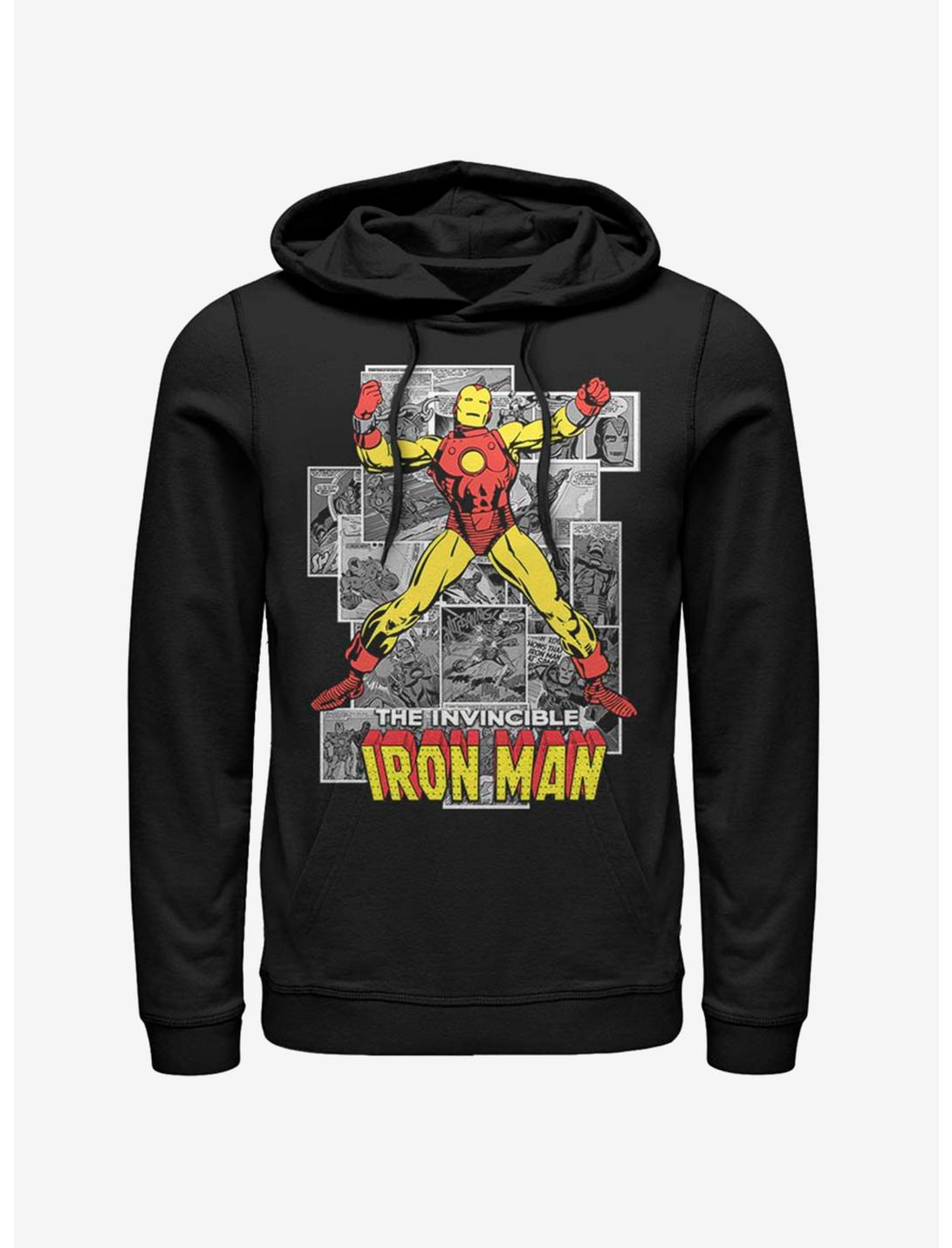 Marvel Iron Man Comic Ironman Hoodie, BLACK, hi-res