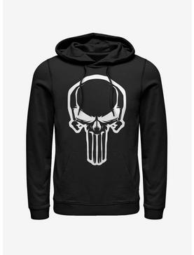 Plus Size Marvel Punisher Skull Outline Hoodie, , hi-res