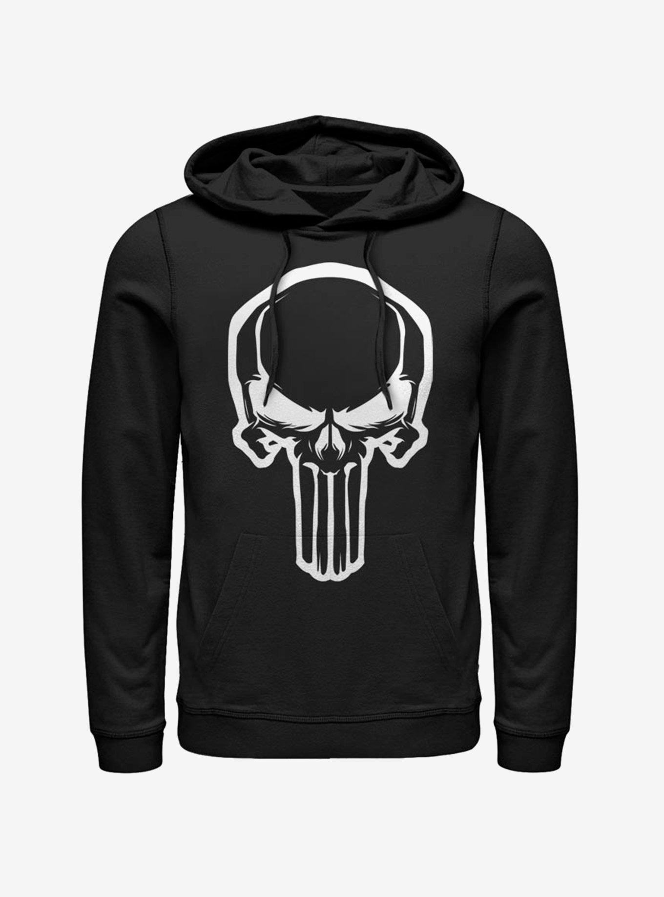 Marvel Punisher Skull Outline Hoodie, , hi-res