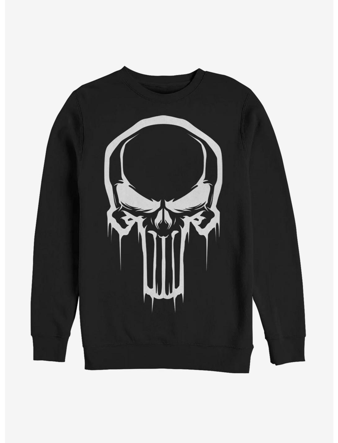 Marvel Punisher Skull Face Sweatshirt, BLACK, hi-res