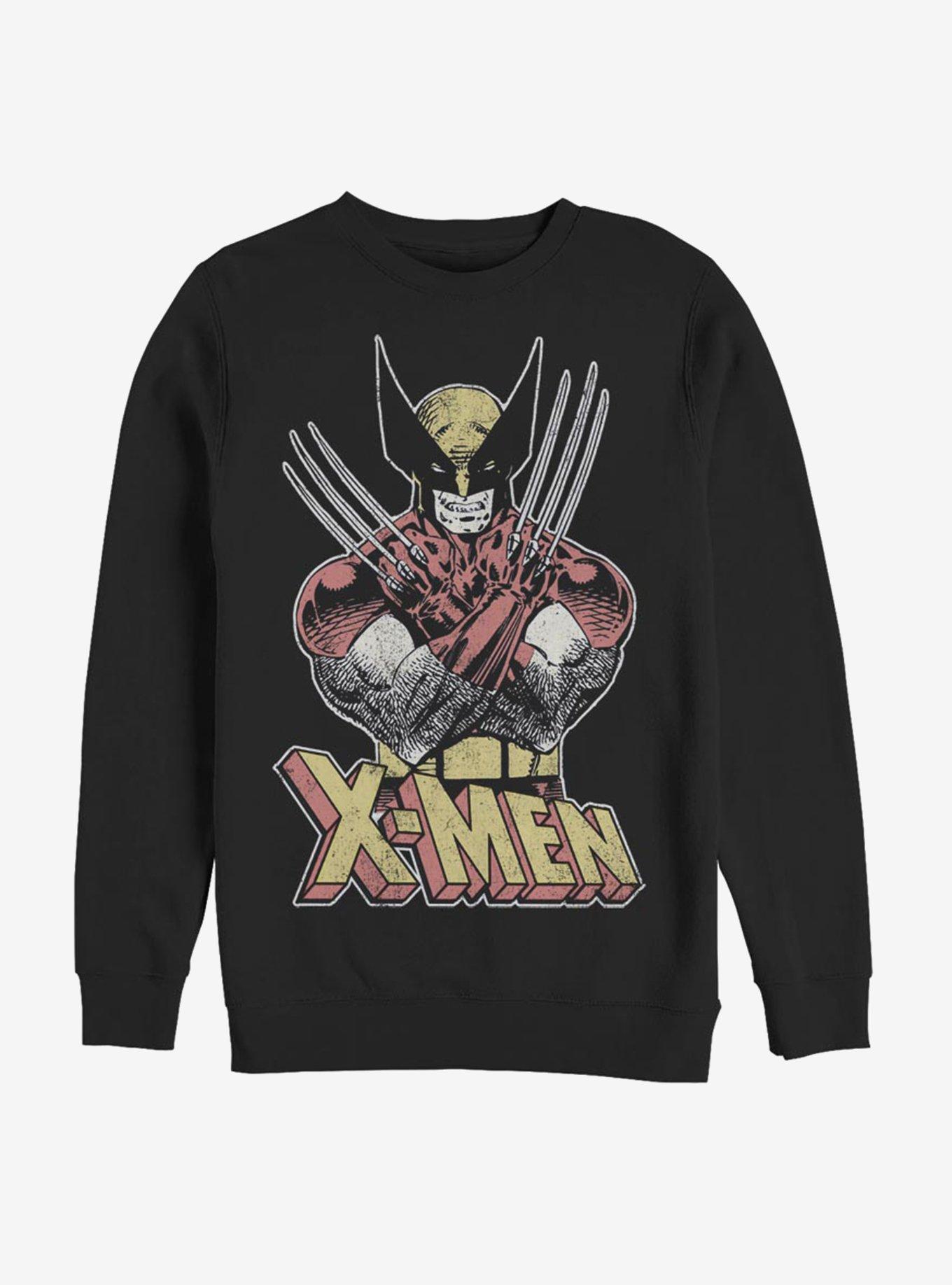 Marvel X-Men Wolverine Vintage Wolverine Sweatshirt - BLACK | Hot Topic