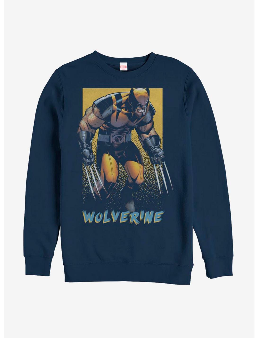 Marvel X-Men Wolverine Wolverine Pop Sweatshirt, NAVY, hi-res
