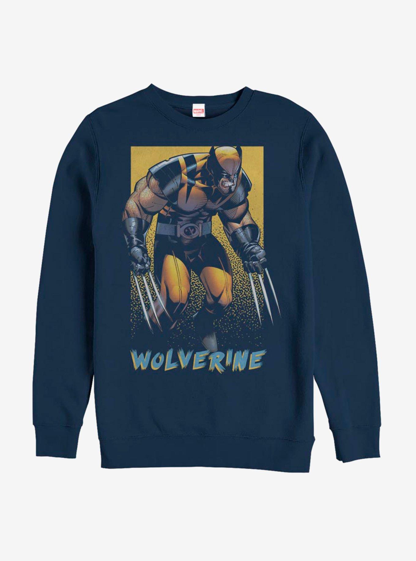 Marvel X-Men Wolverine Wolverine Pop Sweatshirt, NAVY, hi-res