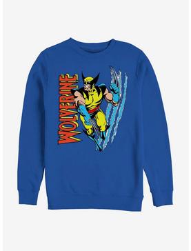 Marvel X-Men Wolverine Wolvie Claw Flip Sweatshirt, ROYAL, hi-res