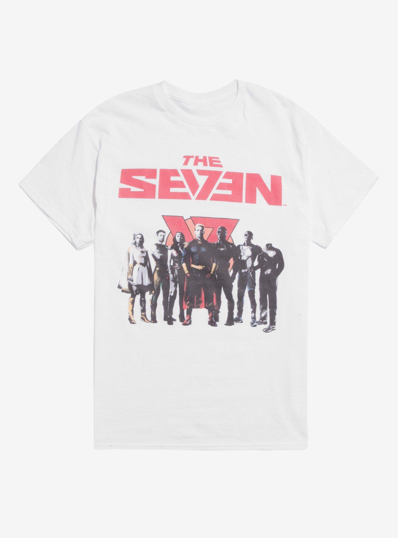 The Boys The Seven Group T-Shirt, WHITE, hi-res