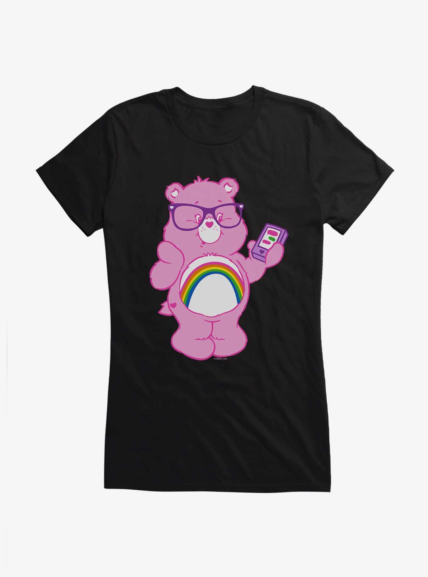 Care Bears Cheer Bear Texting Girls T-Shirt, , hi-res