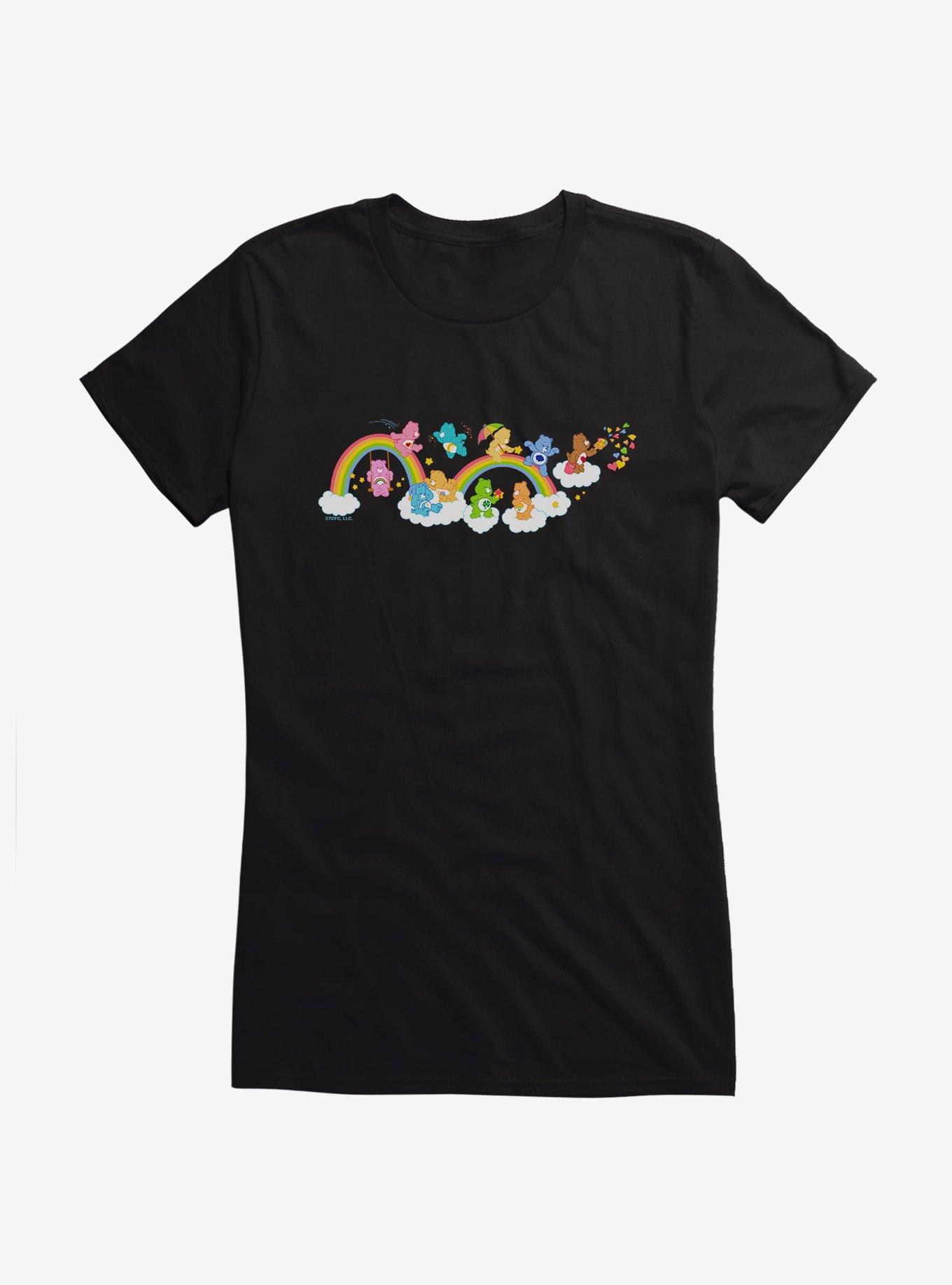 Care Bears Rainbow Slide Girls T-Shirt, BLACK, hi-res