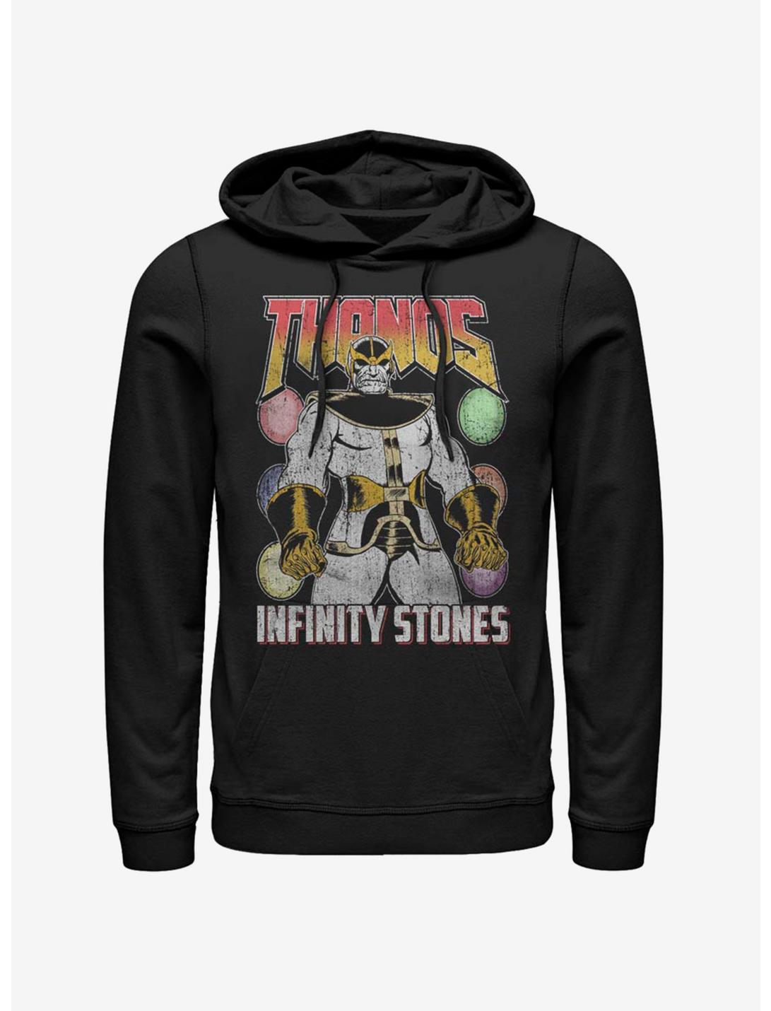 Avengers Thanos And The Infinity Stones Hoodie, BLACK, hi-res
