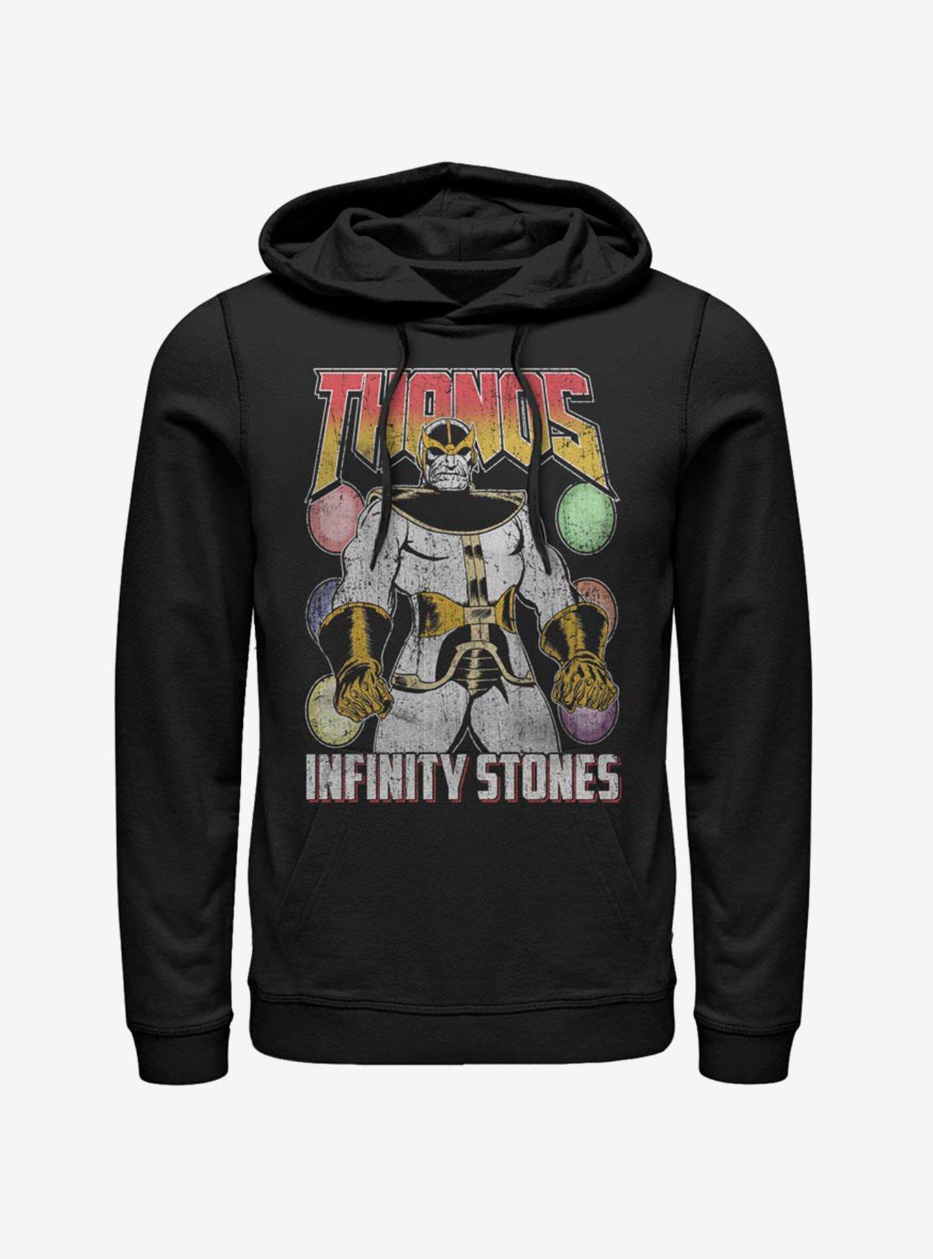 Avengers Thanos And The Infinity Stones Hoodie, BLACK, hi-res