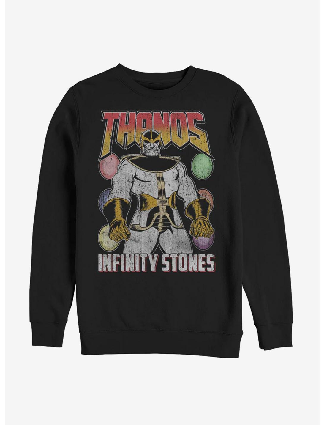 Avengers Thanos And The Infinity Stones Sweatshirt, BLACK, hi-res