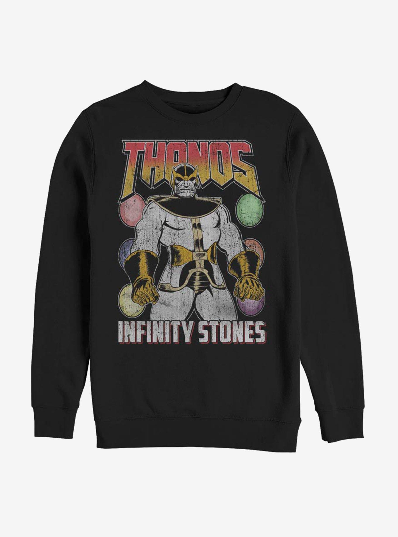 Avengers Thanos And The Infinity Stones Sweatshirt, BLACK, hi-res