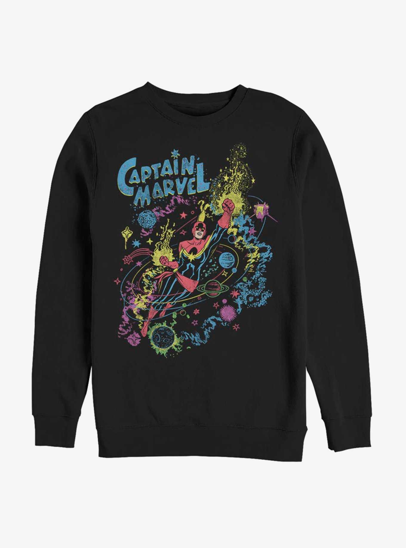Avengers Captain Marvel Cosmic Captain Marvel Sweatshirt, , hi-res