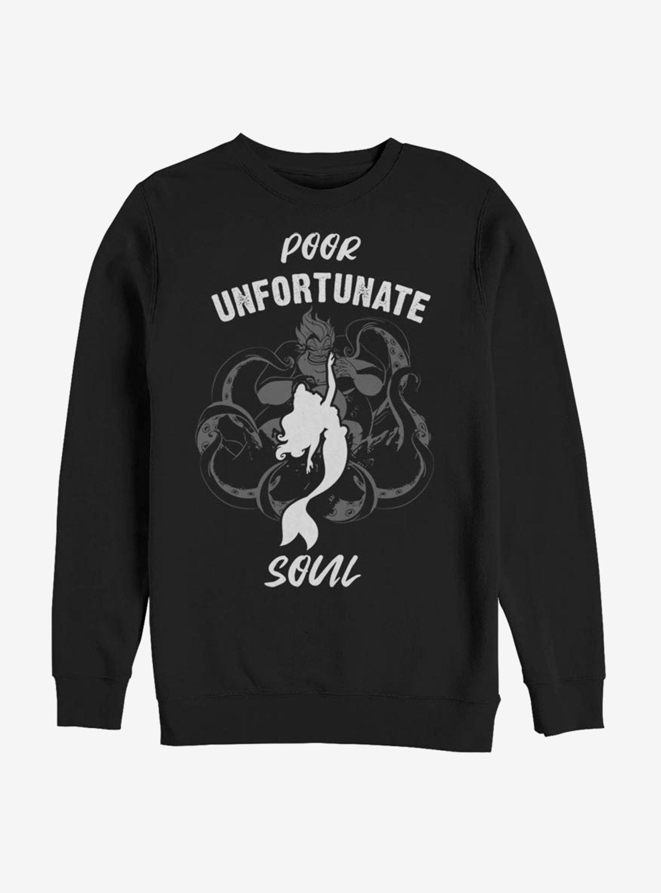 Disney The Little Mermaid Unfortunate Soul Sweatshirt, BLACK, hi-res