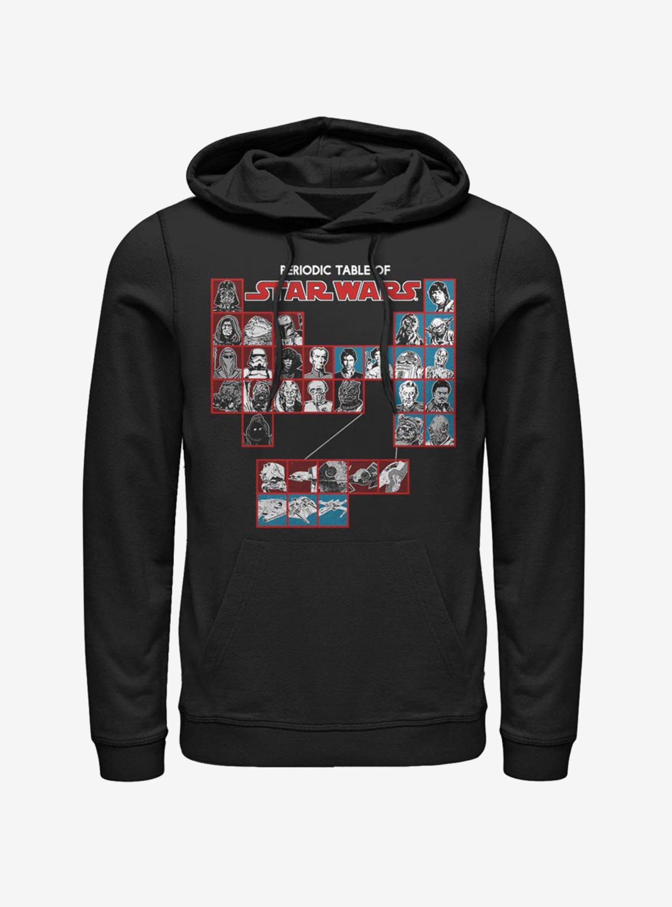 Star Wars Hero Chart Hoodie, BLACK, hi-res