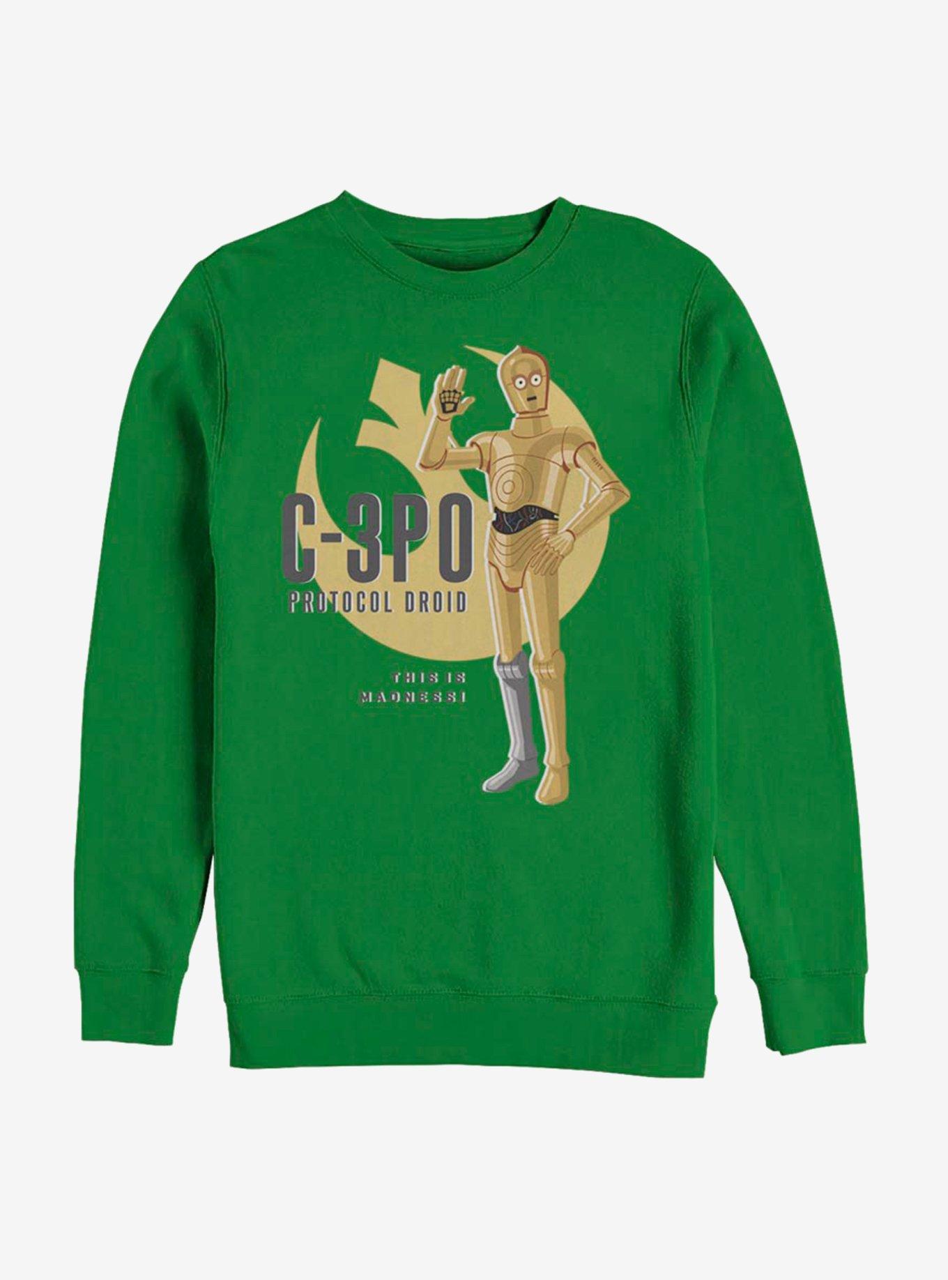 Star Wars C-3PO Galaxy Adventures Sweatshirt, KELLY, hi-res