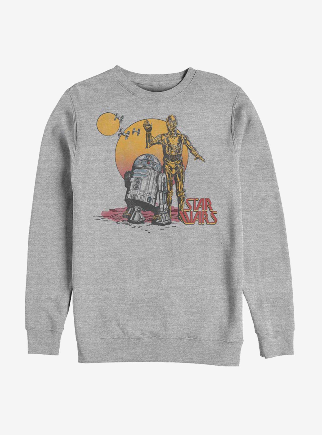 Star Wars Droid Sun Sweatshirt, ATH HTR, hi-res