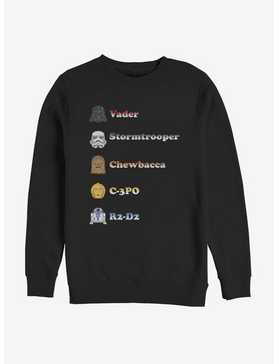 Star Wars Emoji Con Sweatshirt, , hi-res