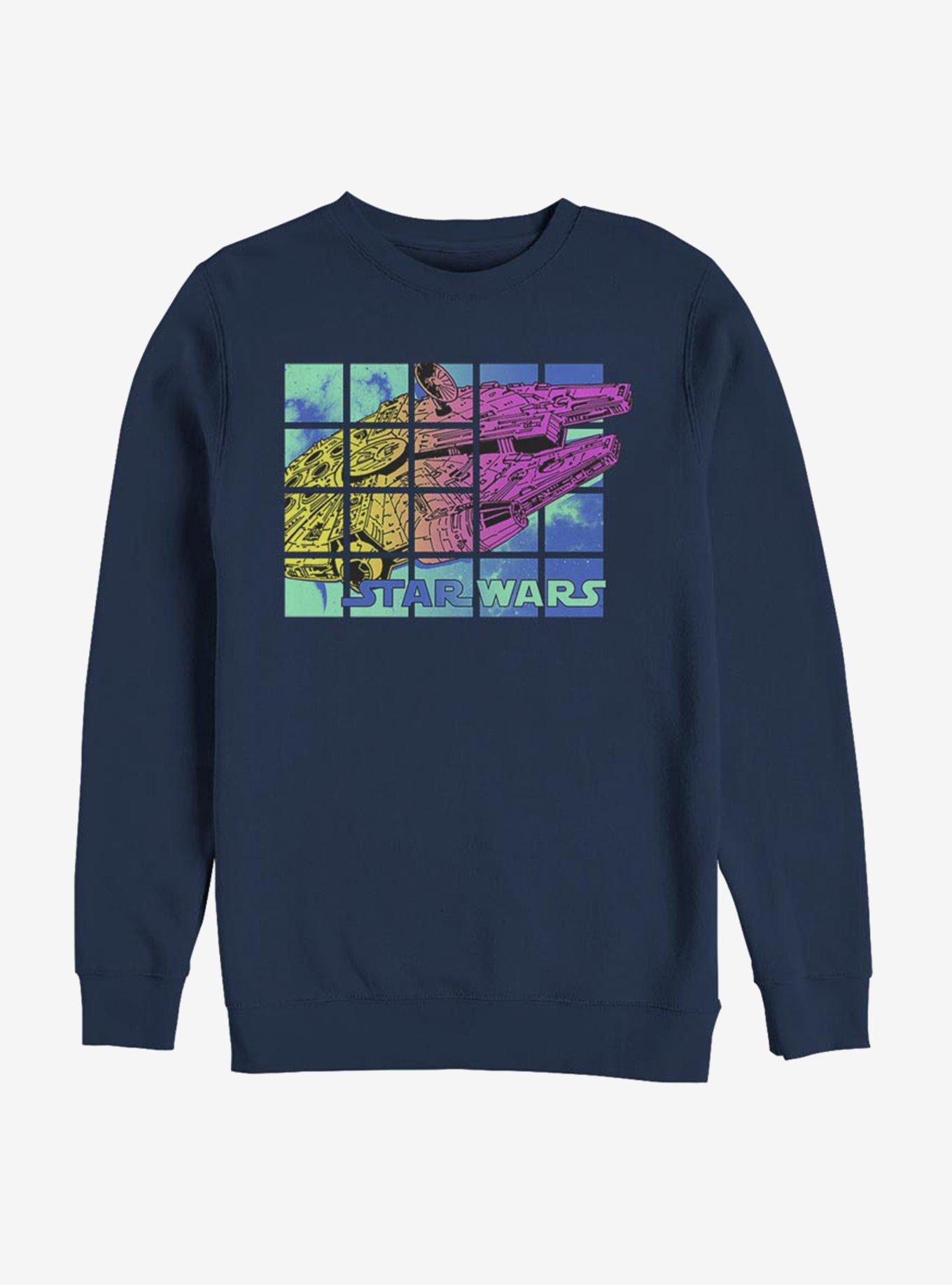 Star Wars Grid Burst Sweatshirt, NAVY, hi-res