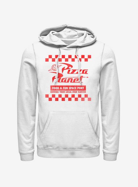 Disney Pixar Toy Story Pizza Planet Box Hoodie - WHITE | Hot Topic