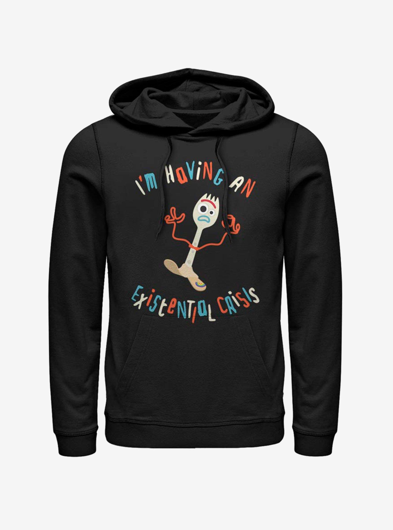 Disney Pixar Toy Story 4 Forky Crisis Hoodie, BLACK, hi-res