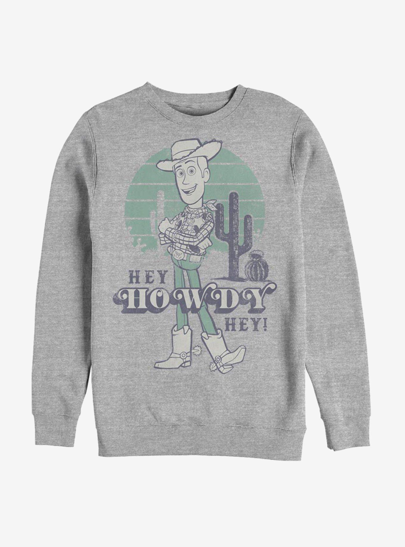 Disney Pixar Toy Story 4 Howdy Hey Sweatshirt, ATH HTR, hi-res