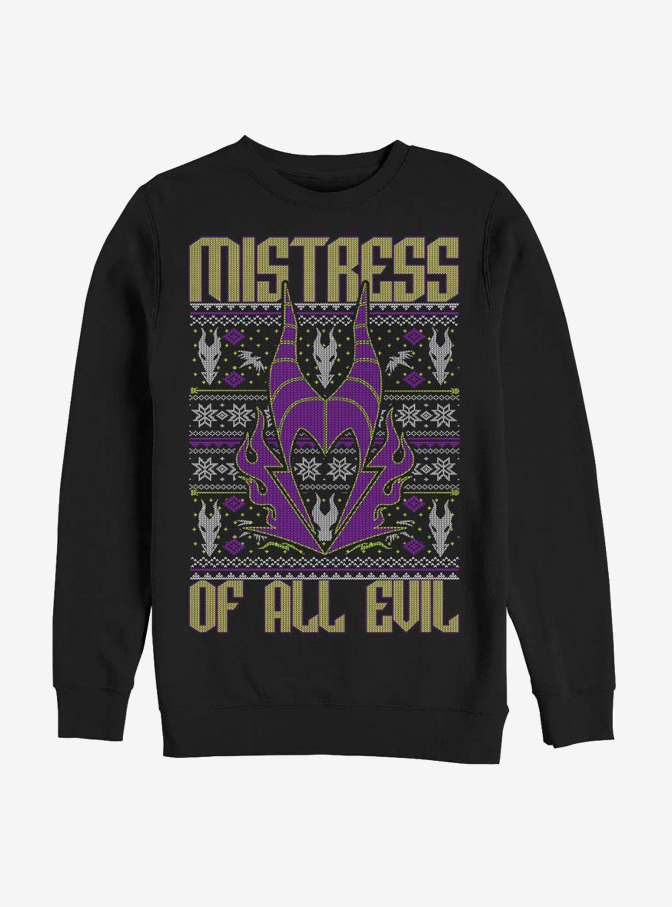 Disney Villains Mistress Sweater Sweatshirt, BLACK, hi-res