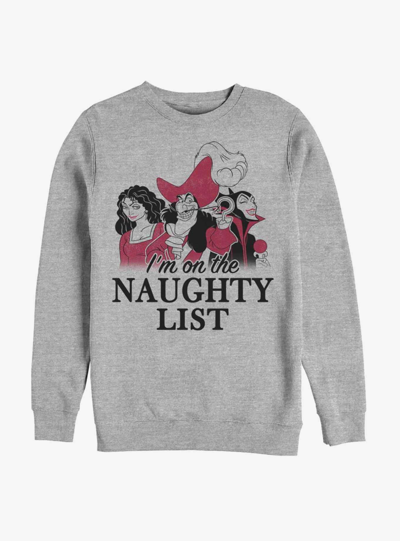 Disney Villains Naughty List Sweatshirt, , hi-res