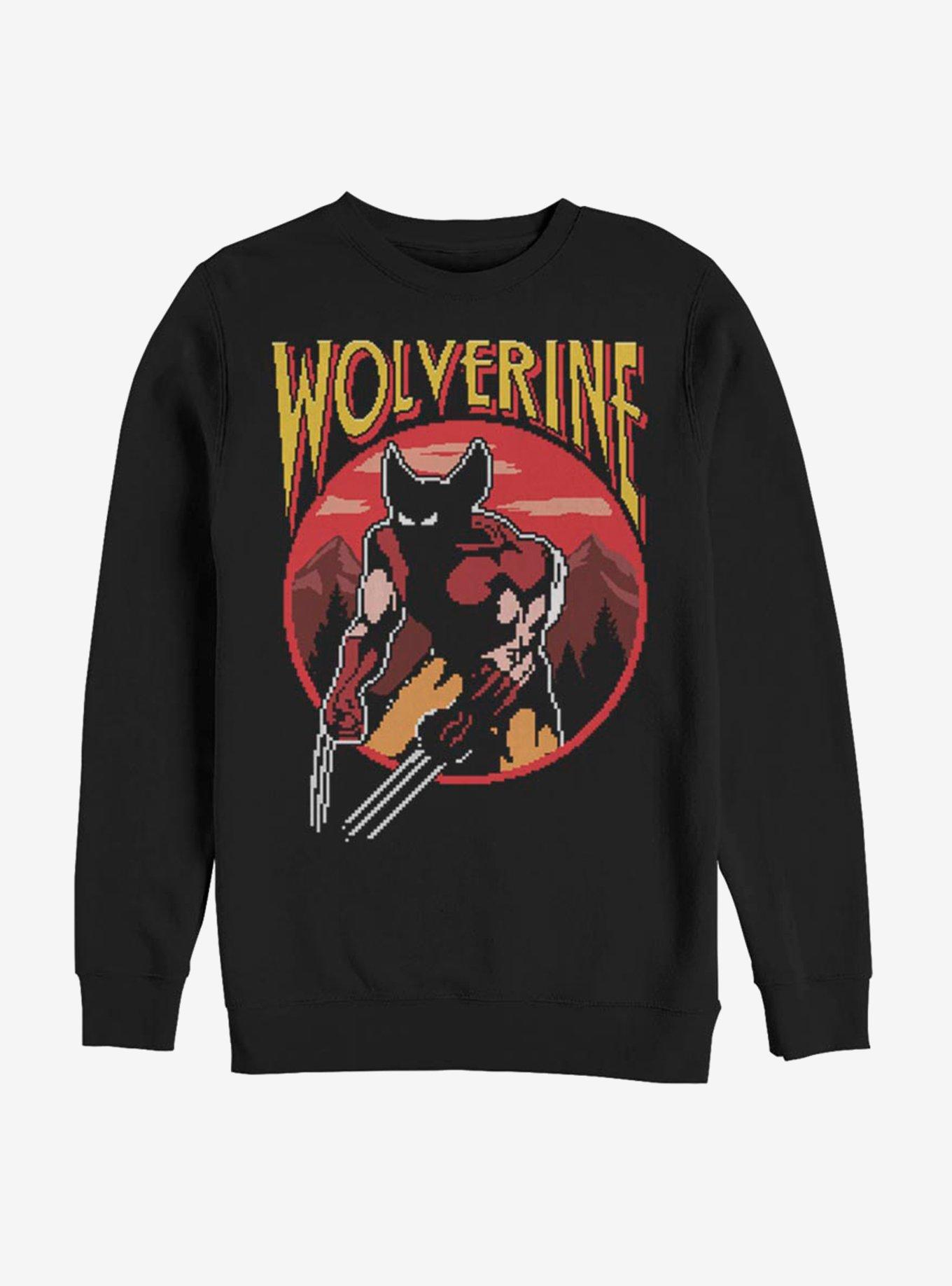 Marvel X-Men Wolverine Wolverine NES Game Sweatshirt, BLACK, hi-res