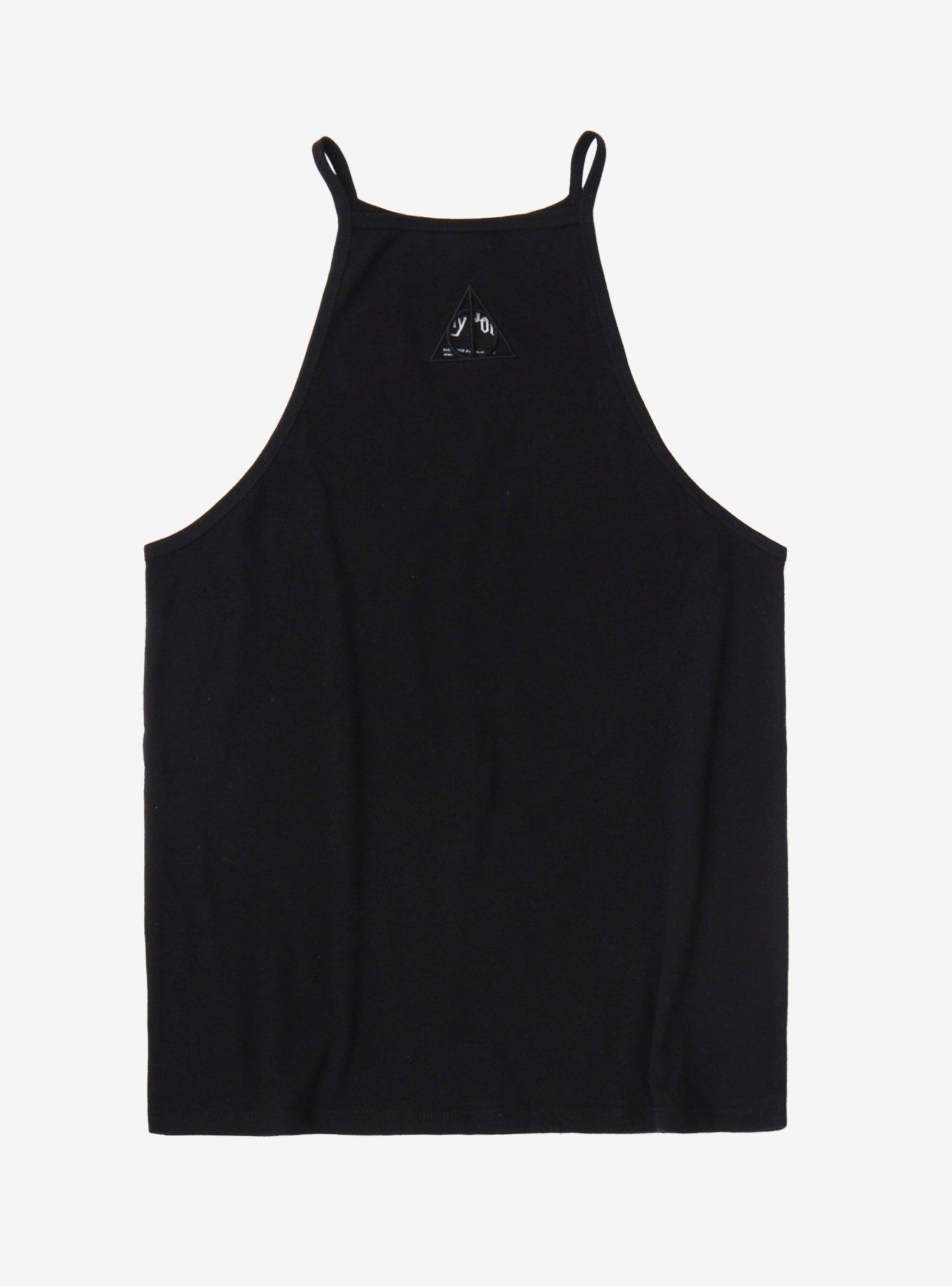 Harry Potter Deathly Hallows Mesh Cutout Strappy Tank Top, MULTI, hi-res