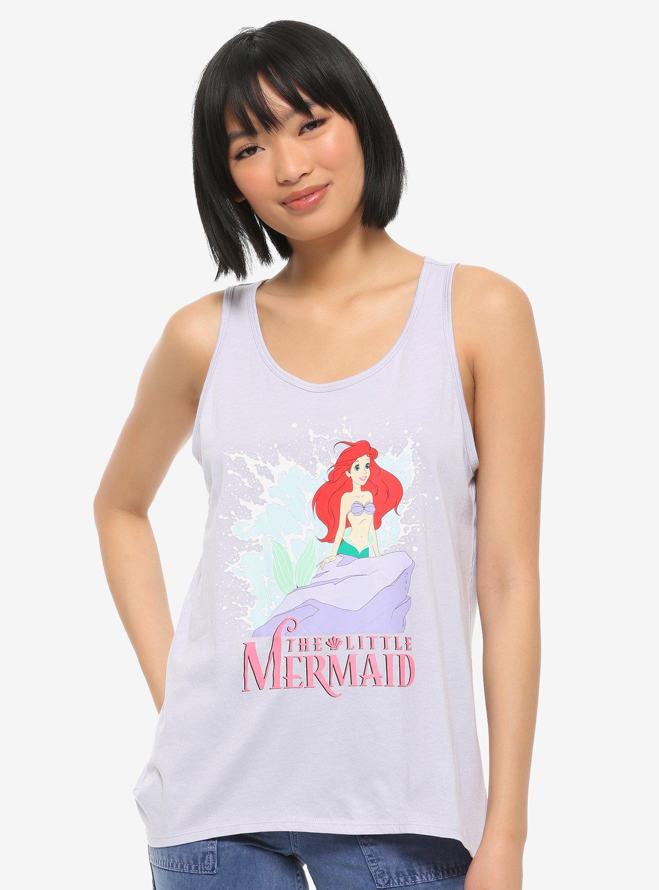 Disney The Little Mermaid Ariel Chiffon Back Girls Tank Top, MULTI, hi-res