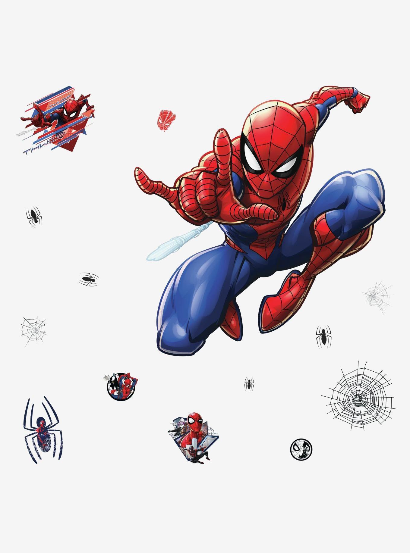 Spider-man Charms, Buttons, Stickers, and Fans