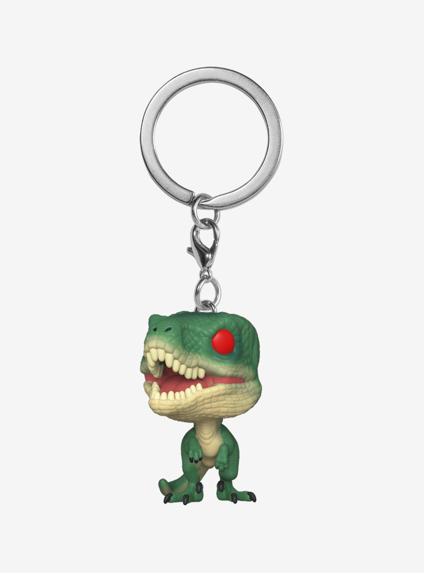 Funko Pocket Pop! Jurassic Park 25th Anniversary Velociraptor Vinyl Keychain - BoxLunch Exclusive, , hi-res