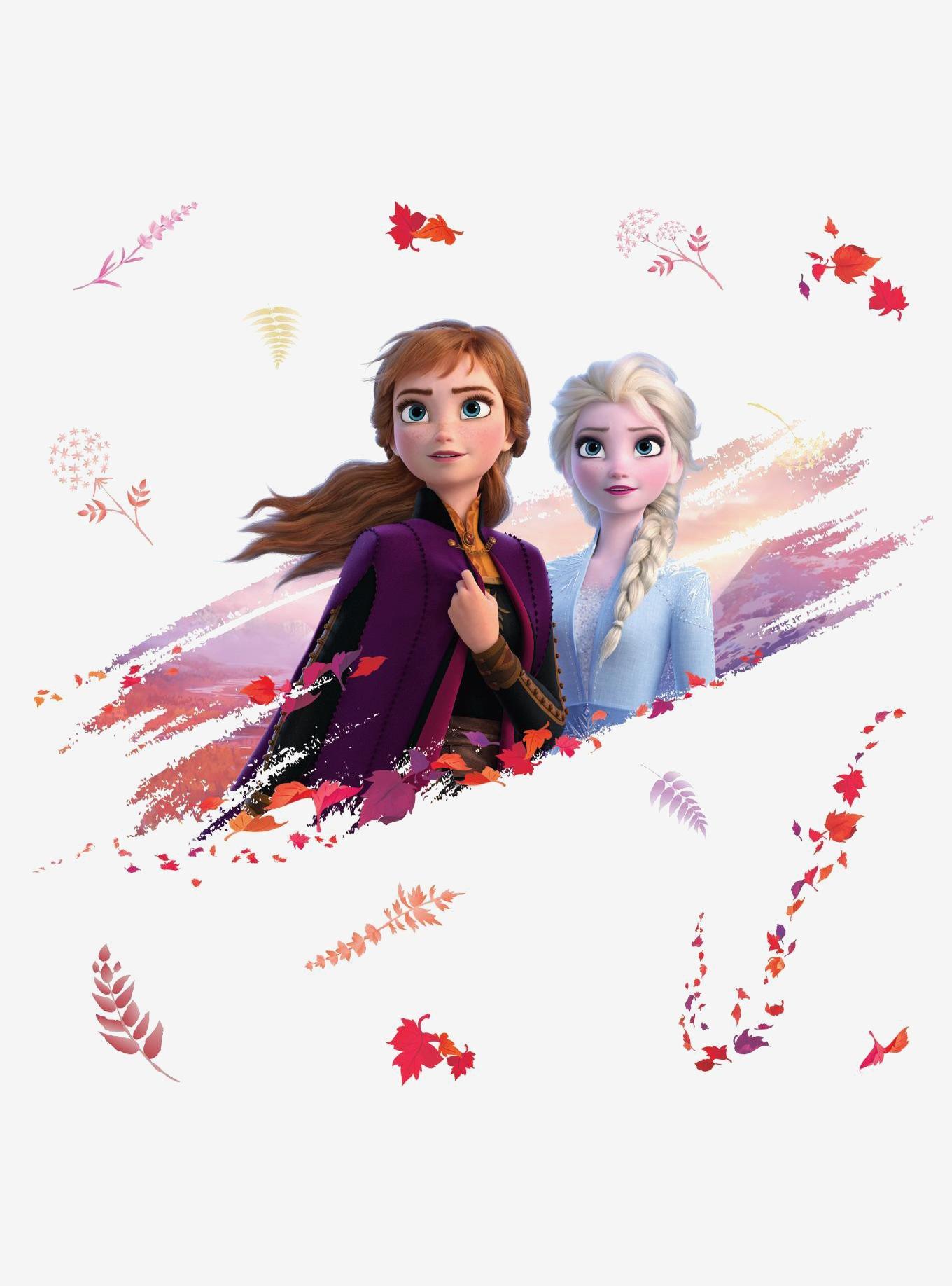 Disney Frozen 2 Elsa And Anna Peel And Stick Giant Wall Decals, , hi-res