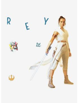 Plus Size Star Wars Episode IX Rey Peel And Stick Giant Wall Decals, , hi-res