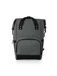 On The Go Roll-Top Heathered Gray Cooler Backpack, , hi-res