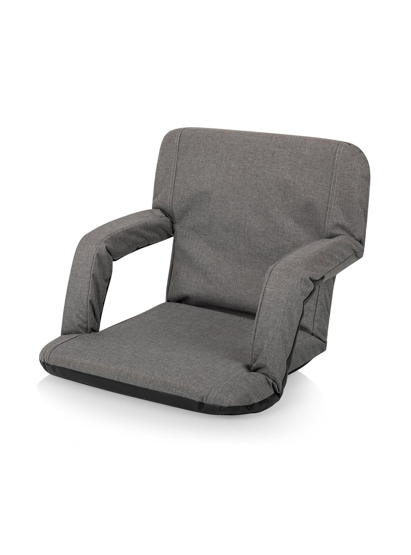 Ventura Portable Heathered Grey Reclining Stadium Seat, , hi-res