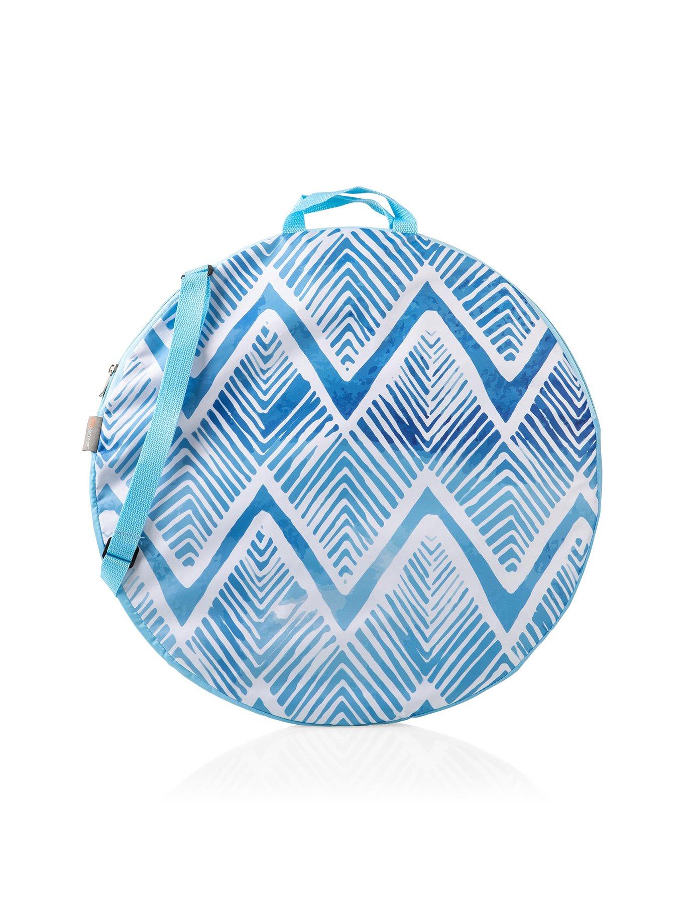 Watercolor Chevron Pop-Up Picnic Blanket, , hi-res